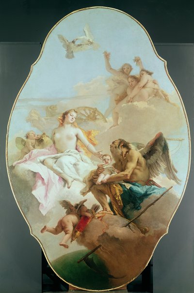 Una alegoría con Venus y el Tiempo, c.1754-58 de Giovanni Battista Tiepolo